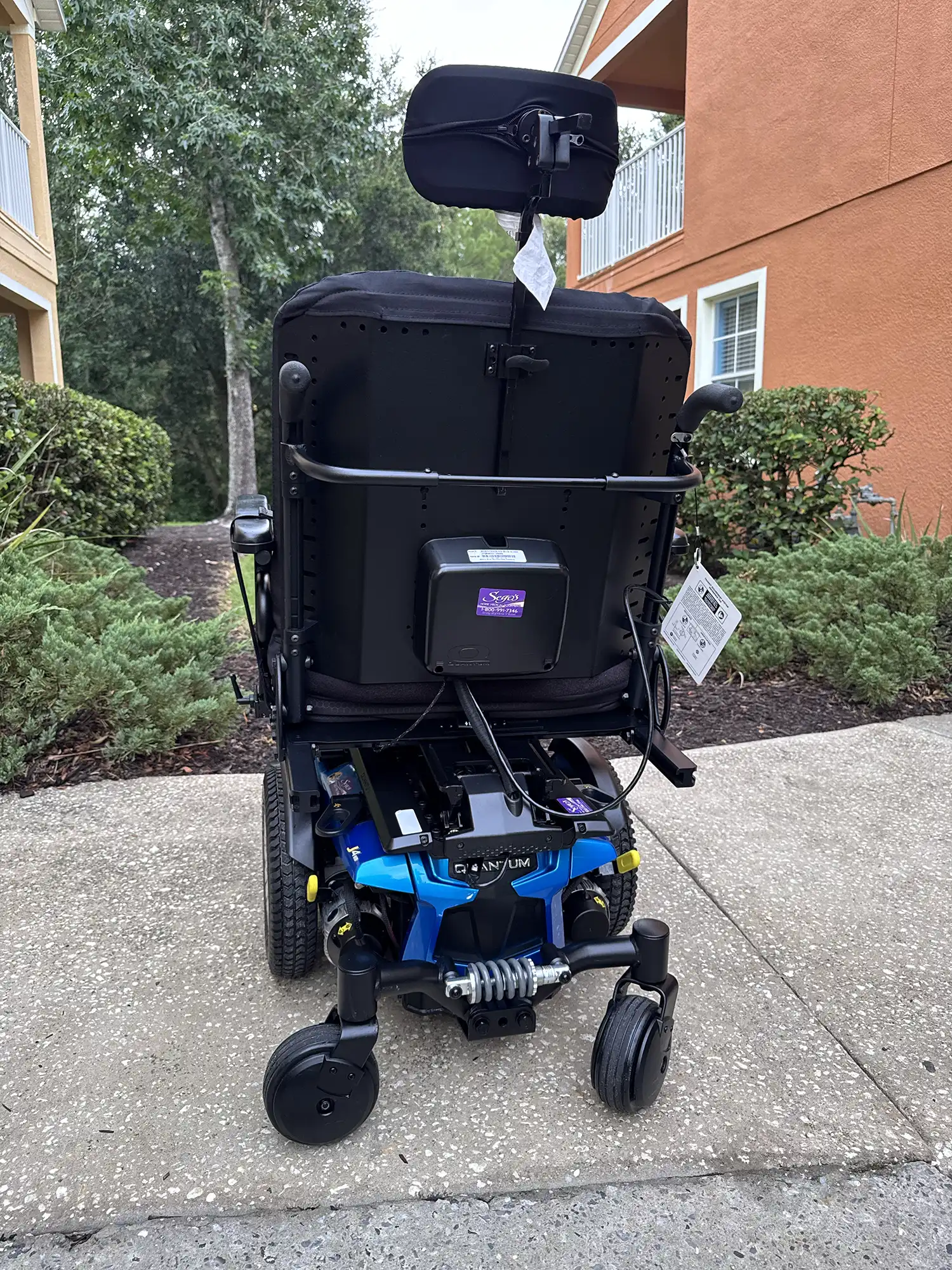 Wheelchair Quantum J4 Rear View